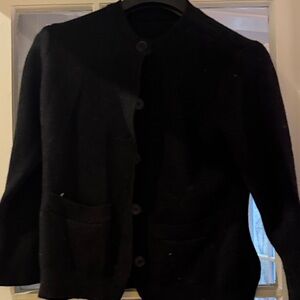 Elegant Black Womens Fitted Cardigan